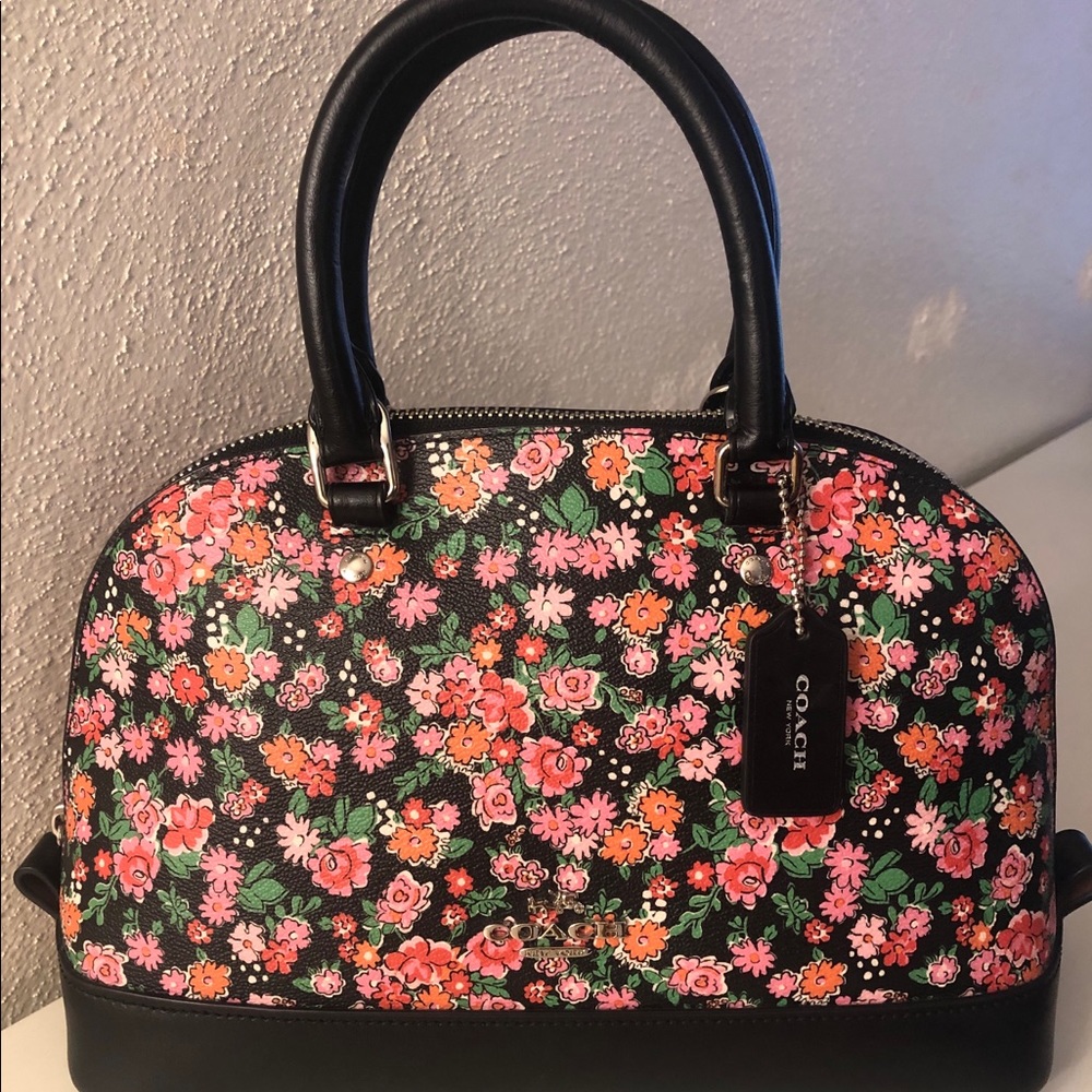 Coach Mini Sierra Satchel Posey Cluster Floral
